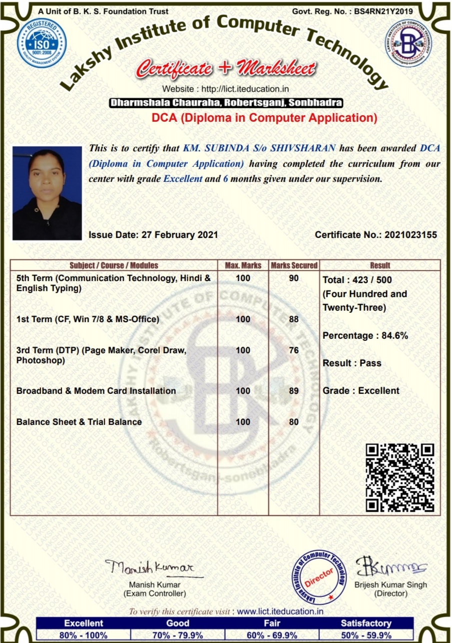 ADCA(advance diploma in computer application)
